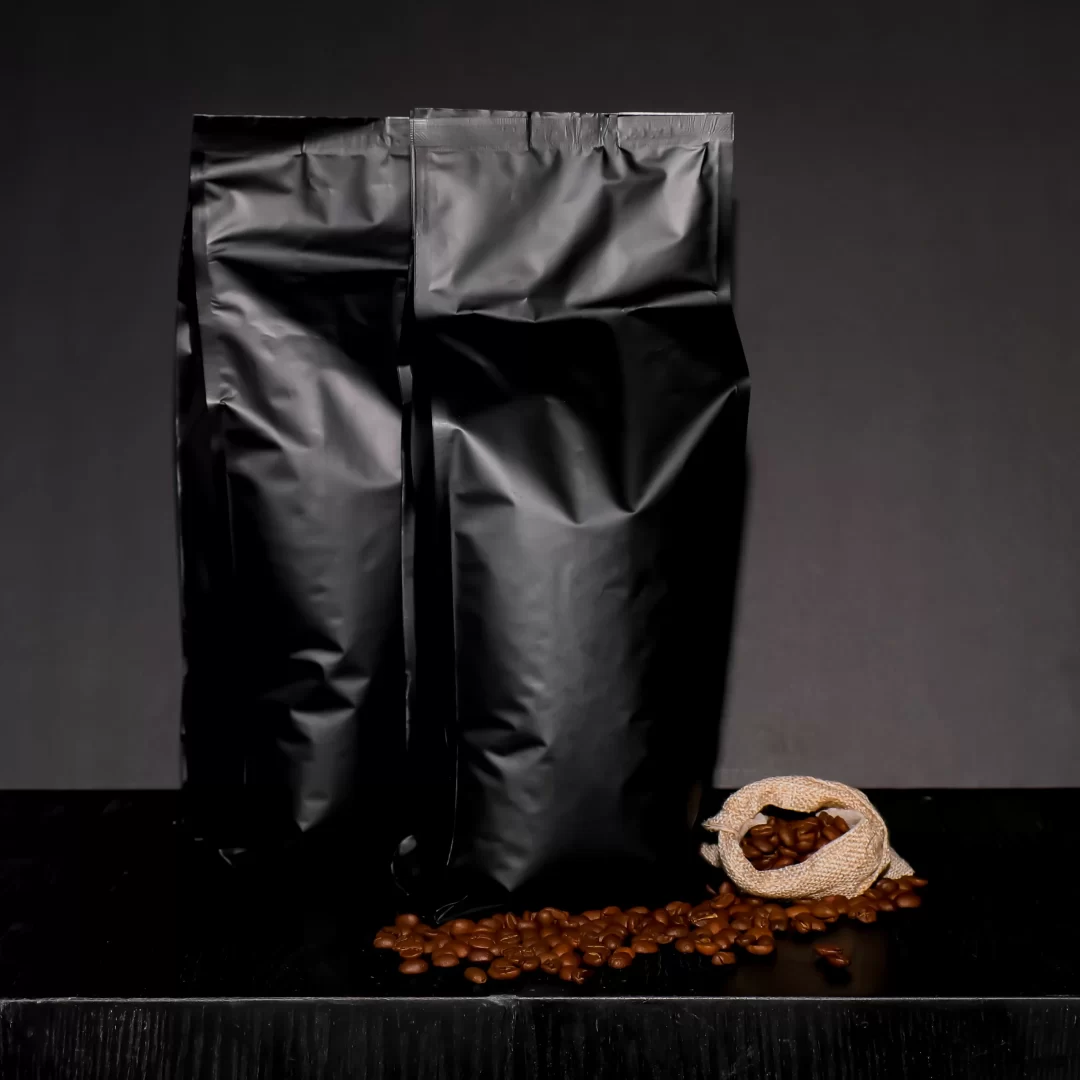 100% Arabica Plain Matt Black Bag